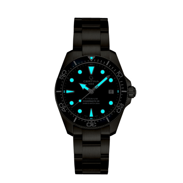 Montre Certina DS Action Diver C048.807.44.081.00 38mm Automatique Cadran gris Titane