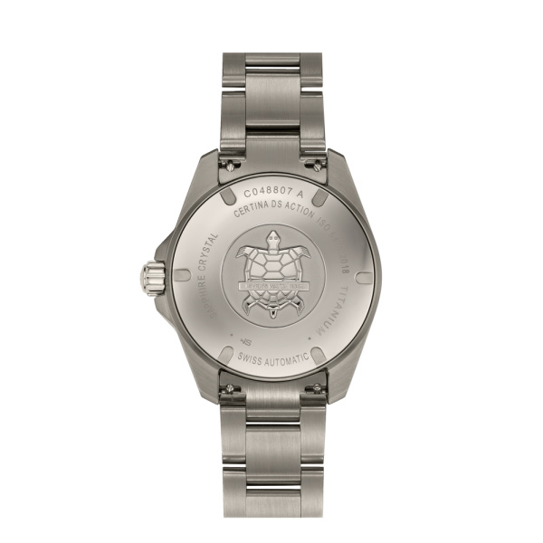 Montre Certina DS Action Diver C048.807.44.081.00 38mm Automatique Cadran gris Titane