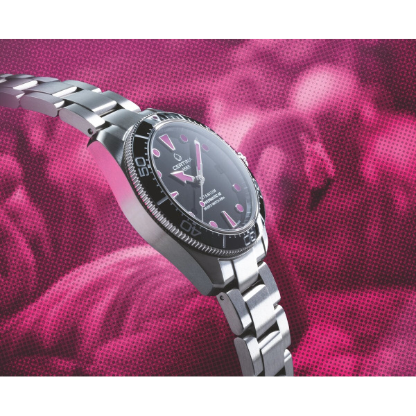 Montre Certina DS Action Diver C048.807.44.051.01 38mm Automatique Cadran noir Titane