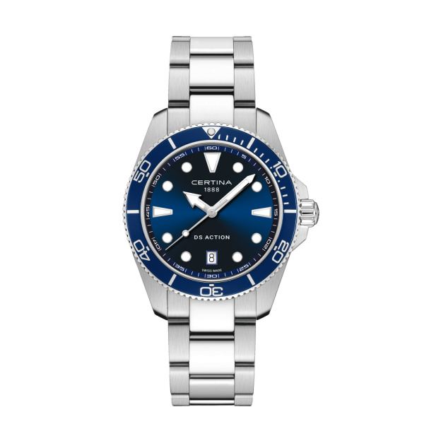 Montre Certina DS Action C048.410.11.041.00 40mm Quartz Cadran bleu