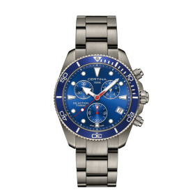 Montre Certina DS Action Chrono C048.417.44.041.00 42mm Quartz Cadran bleu titane
