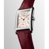 Montre Longines DolceVita L5.512.4.28.2 23.30x37mm Quartz Cadran rose ivoire flinqué bracelet rouge