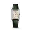 Montre Longines DolceVita L5.512.4.08.2 23x37mm Quartz Boîtier acier cadran ivoire flinqué bracelet vert