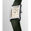 Montre Longines DolceVita L5.512.4.08.2 23x37mm Quartz Boîtier acier cadran ivoire flinqué bracelet vert