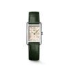 Montre Longines DolceVita L5.255.4.08.2 20.80x32mm Quartz Boîtier rectangulaire acier cadran ivoire flinqué bracelet vert