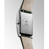 Montre Longines DolceVita L5.255.4.08.2 20.80x32mm Quartz Boîtier rectangulaire acier cadran ivoire flinqué bracelet vert