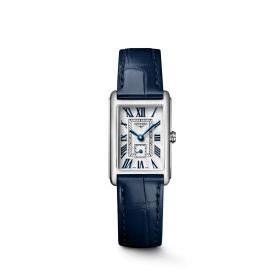 Montre Longines DolceVita L5.255.4.70.2 20.80x32mm Quartz Cadran argenté flinqué bracelet bleu