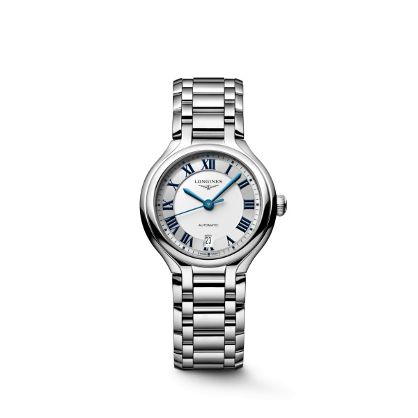 Montre Longines PrimaLuna L8.123.4.71.6 30mm Automatique Cadran argenté soleil