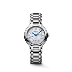 Montre Longines PrimaLuna L8.123.4.87.6 30mm Automatique Cadran nacre blanche