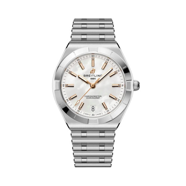 Montre Breitling Chronomat Automatic 36mm Cadran nacre bracelet Rouleaux acier