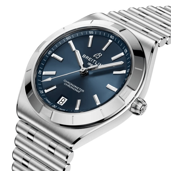 Montre Breitling Chronomat Automatic 36mm Cadran bleu bracelet acier