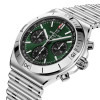 Montre Breitling Chronomat B01 Chronograph 42mm Automatique Cadran vert bracelet acier