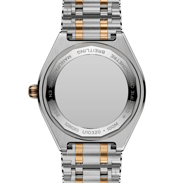 Montre Breitling Chronomat Automatic 36mm Cadran brun bicolore acier or rouge