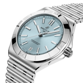 Montre Breitling Chronomat B31 Automatic 40mm Automatique Cadran bleu glacier bracelet Rouleaux acier