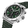 Montre Breitling Chronomat B01 42mm Automatique Cadran Vert Bracelet Caoutchouc