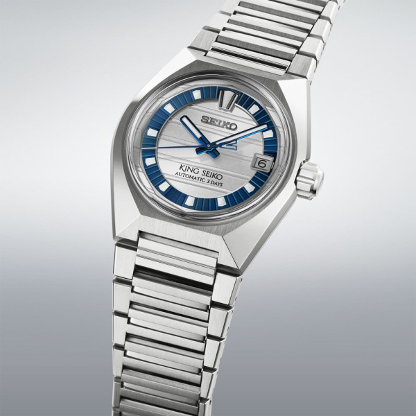 Montre Seiko King Seiko 41mm Automatique Cadran Blanc Argenté