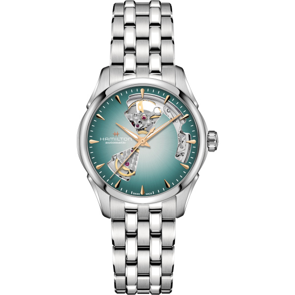 Montre Hamilton Jazzmaster Open Heart 36mm Automatique Cadran Turquoise