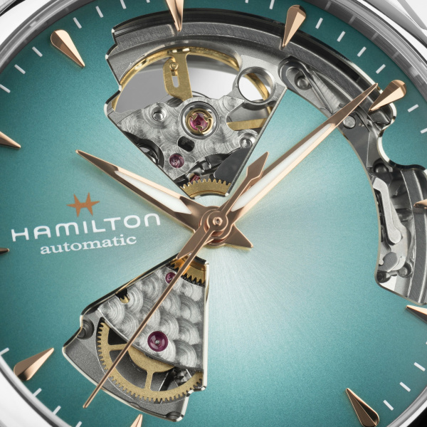 Montre Hamilton Jazzmaster Open Heart 36mm Automatique Cadran Turquoise