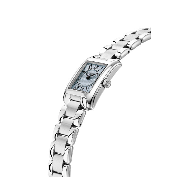 Montre Frédérique Constant Classics 30mm Quartz Cadran Bleu Guilloché Chiffres Romains