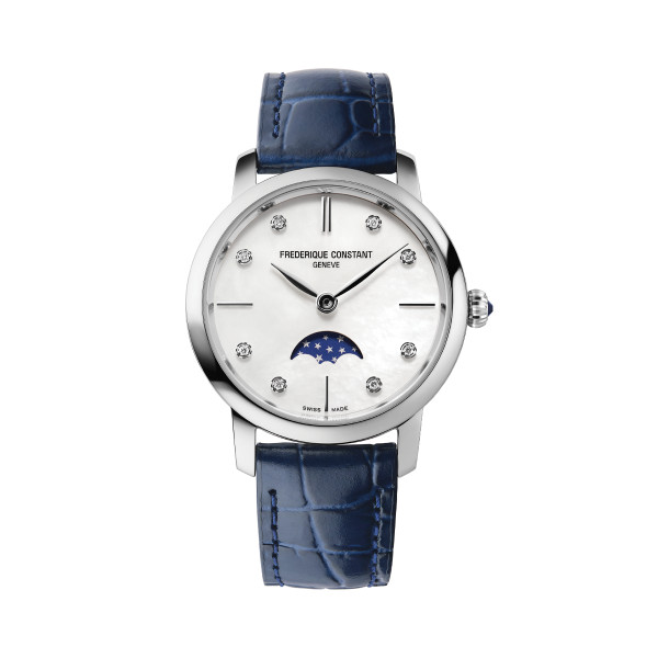 Montre Frederique Constant Slimline Ladies Moonphase Bracelet Métal