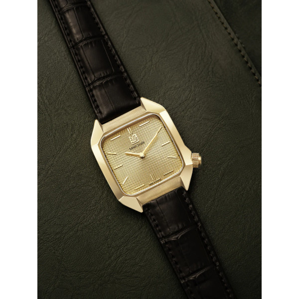 Montre March La.B AM2 XS 32mm Mécanique Manuel Cadran Laqué Golden Hour