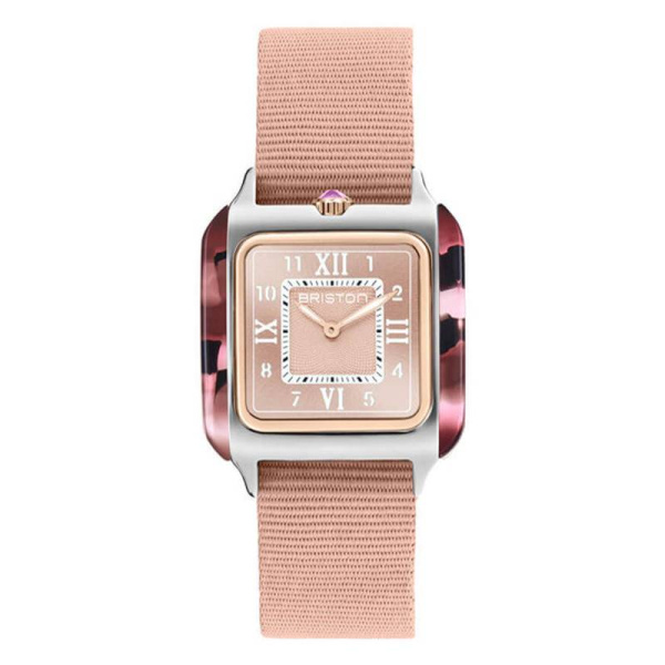 Montre Briston Streamliner Kennedy 30mm Quartz Cadran Guilloché Rose
