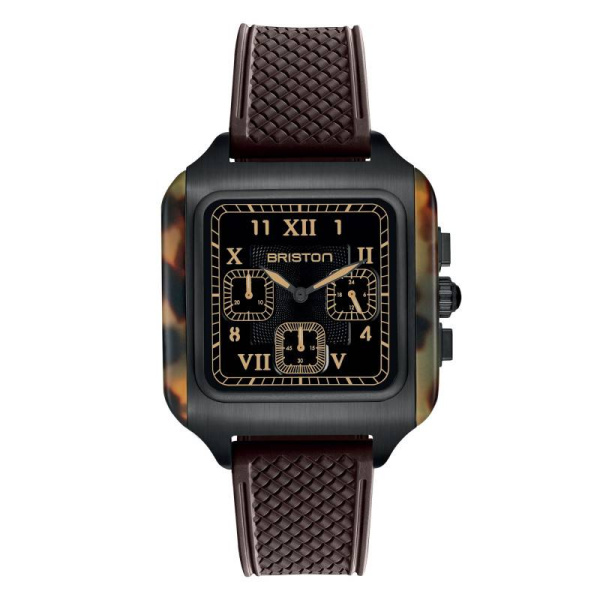 Montre Briston Streamliner Kennedy Chrono 38.5mm Quartz Cadran Noir Mat