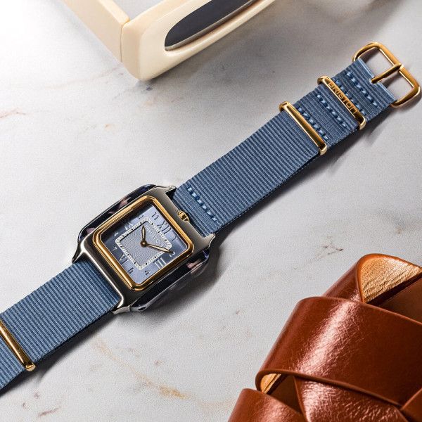 Montre Briston Streamliner Kennedy 30mm Quartz Cadran Bleu Glacier Guilloché