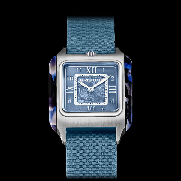 Montre Briston Streamliner Kennedy Spring 30mm Quartz Cadran Bleu Glacier Soleillé