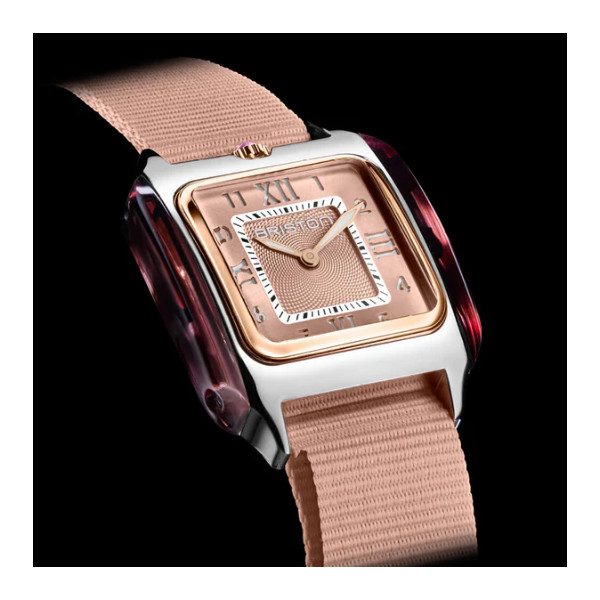 Montre Briston Streamliner Kennedy 30mm Quartz Cadran Guilloché Rose