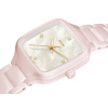 Montre Rado True Square Diamonds 29,2mm Quartz Cadran Nacre Blanche Diamants
