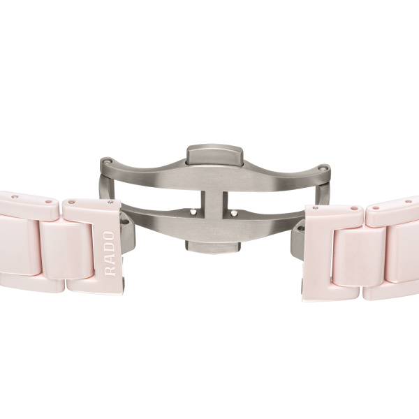 Montre Rado True Square Diamonds 29,2mm Quartz Cadran Nacre Blanche Diamants