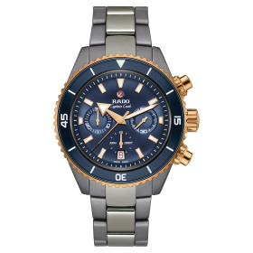 Montre Rado Captain Cook High-Tech Ceramic Chronograph 43mm Automatique Cadran Bleu