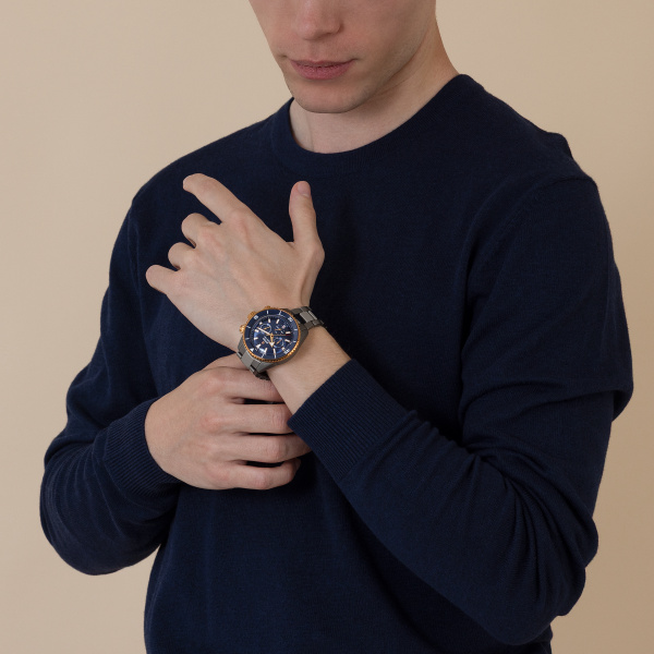 Montre Rado Captain Cook High-Tech Ceramic Chronograph 43mm Automatique Cadran Bleu