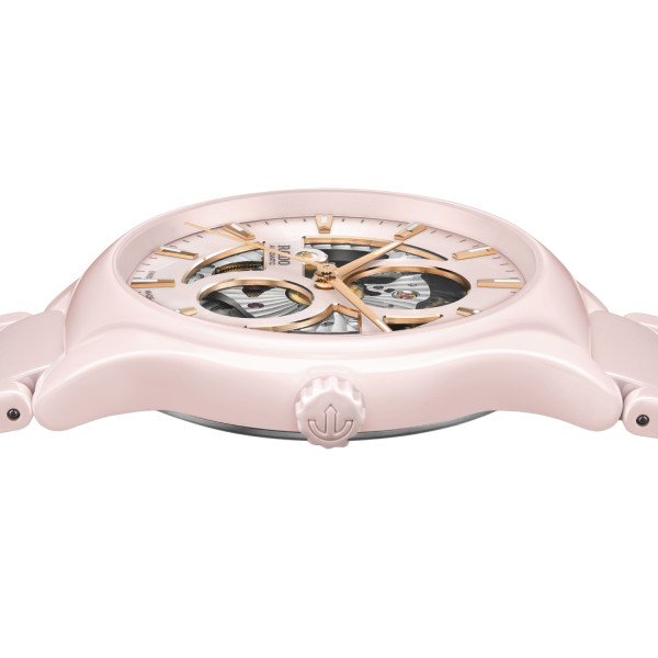 Montre Rado True Round Open Heart Limited Edition 40mm Automatique Cadran Rose Guilloché