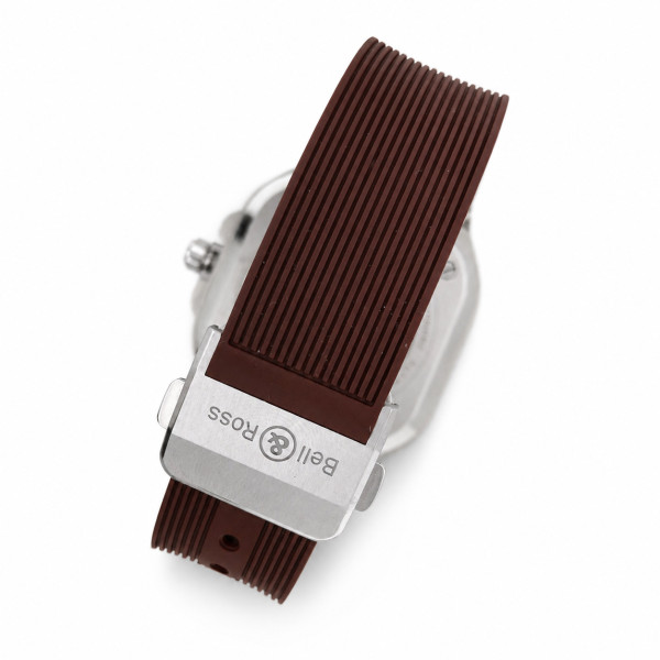 Montre Occasion BR 05 Copper Brown automatique cadran marron bracelet caoutchouc 40 mm