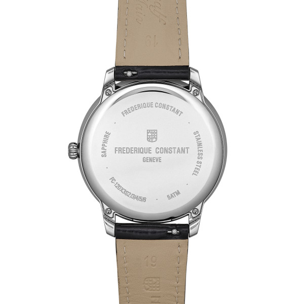 Montre Frédérique Constant Classics Moneta Solarmètre 39mm Solaire Cadran Bordeaux Grainé