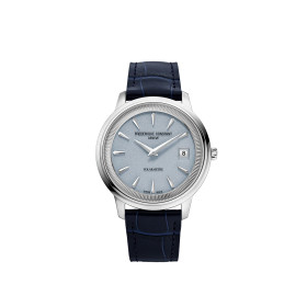 Montre Frédérique Constant Classics Moneta Solarmetre 39mm Solaire Cadran Bleu Grainé