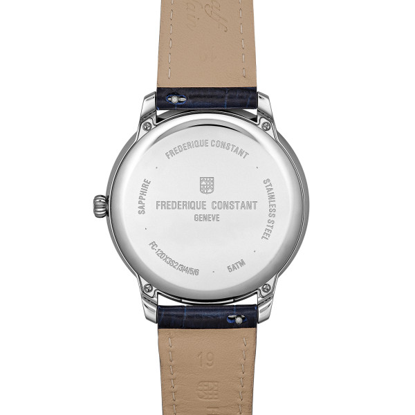 Montre Frédérique Constant Classics Moneta Solarmetre 39mm Solaire Cadran Bleu Grainé