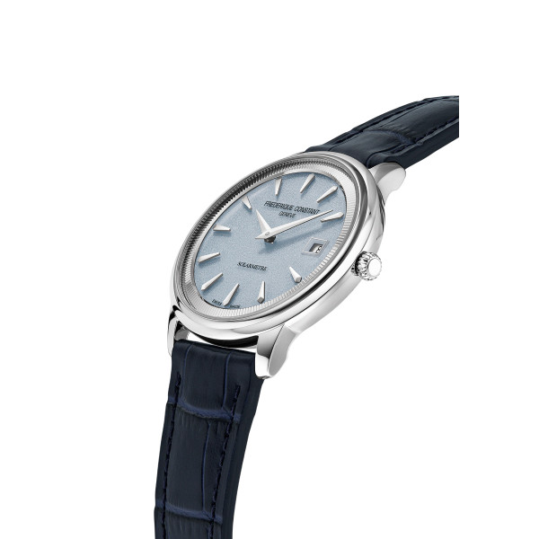 Montre Frédérique Constant Classics Moneta Solarmetre 39mm Solaire Cadran Bleu Grainé