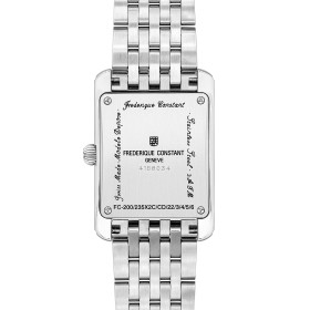 Montre Frédérique Constant Classics Carrée Ladies By Felipao 36mm Quartz Cadran Rose Damier Swarovski
