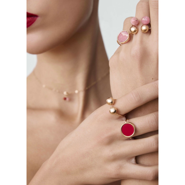 Bague Ginette NY Rhodocrosite Bubble Ring