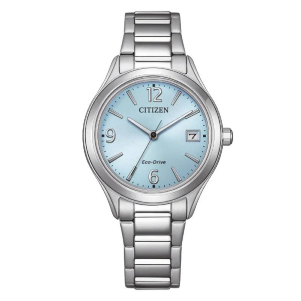 Montre Citizen Trendy Colors 33,5mm Eco-Drive Cadran Bleu Satiné Date