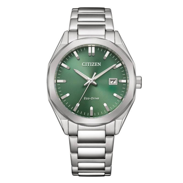 Montre Citizen Eco-Drive 38mm Solaire Cadran Vert Soleillé Date