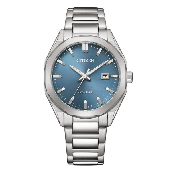 Montre Citizen Eco-Drive 38mm Solaire Cadran Bleu Soleillé