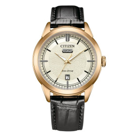 Montre Citizen Elegance Classic 40.5mm Eco-Drive Cadran Jaune Texturé Date