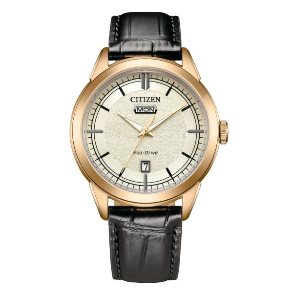 Montre Citizen Elegance Classic 40.5mm Eco-Drive Cadran Jaune Texturé Date