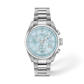 Montre Tissot PR 100 Chronographe 36mm Quartz Cadran Nacré Bleuté