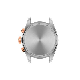 Montre Tissot PR 100 Chronographe 36mm Quartz Cadran Nacré Bicolore Or Rose