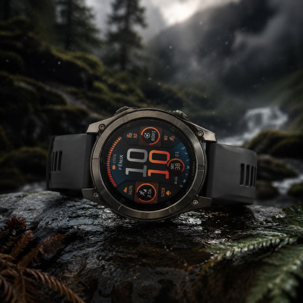 Montre Garmin Fenix 8 AMOLED Sapphire Titane Bracelet Gray 51mm
